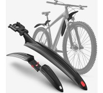VELMIA universālais velosipēda dubļu sargu komplekts (61–74 cm), kalnu velosipēds, MTB dubļu sargi aizsardzībai pret ūdens šļakatām un netīrumiem