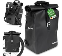 Velosomas bagāžniekam 29 l, 3-in-1 velosomas, kas piemērotas kā bagāžnieka somas, mugursomas un plecu somas – 100 % ūdensizturīgas, velosoma ar atstarotājiem un soma klēpjdatoram