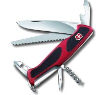 Victorinox Ranger Grip 55 kabatas nazis (12 funkcijas, fiksējams asmens, zāģis) sarkans/melns