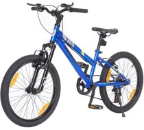 20 collu bērnu kalnu velosipēds rozā krāsā, 6 ātrumu pārnesumu sistēma 6–10 gadus veciem zēniem un meitenēm, drošāks bērnu velosipēds ar augstas kvalitātes V-veida bremzēm, izturīgu tērauda rāmi un ērtu sēdekli