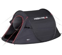 High Peak Vision 3 pop-up telts 3 personām, festivāla telts, pašstāvoša, superviegla un ātri uzstādāma, ūdensizturība 2000 mm, ventilācijas sistēma, aizsardzība pret odiem, 235 x 180 x 100 cm
