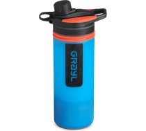 GRAYL GeoPress 24 oz ūdens filtrēšanas pudele – filtrs pārgājieniem, kempingam, izdzīvošanai un ceļojumiem (Bali Blue)