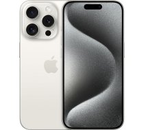 Apple iPhone 15 Pro 1TB - Balts titāna krāsas (Atjaunots)