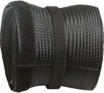 RICOO Universal Cable Tidy Z9135B-2 Wire Clip Management Trunking Holder Organizator Organizer Protector Duct Sleeve Cover/Velcro Hook and Loop Fastener Fastening Strips/2m Black