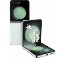 Samsung Galaxy Z Flip5 Foldable AI Android viedtālrunis bez līguma, mobilais tālrunis, 256 GB, ilgs akumulatora darbības laiks, salokāms dizains, piparmētra, iekļauta 36 mēnešu garantija [tikai Amazon]