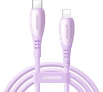 Kabelis USB-C - iPhone Lightning Vibrant Series 30W 1,2 m - violets