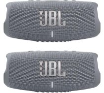 JBL Charge 5 Bluetooth skaļruņi Ūdensizturīgi pārnēsājamie pelēki/pelēki 1 pāris