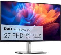 Dell P2725H 27 collu Full HD (1920 x 1080) monitors, 100 Hz, IPS, 5 ms, 99% sRGB, USB-C, DisplayPort, HDMI, VGA, 4X USB, melns