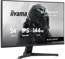 iiyama G-Master Black Hawk G2441HSU-B1 60,5 cm 23,8 collu IPS LED spēļu monitors Full HD 144 Hz HDMI DP USB 2.0 1ms FreeSync Black