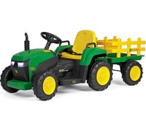 PEG John Deere Farm Power elektriskais traktors ar radio vadību un piekabi. No 18 mēnešiem. Litija akumulators ilgam spēles laikam.