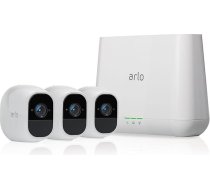 Arlo Pro 2 - bezvadu mājas drošības kameru sistēma ar sirēnu, uzlādējama, nakts redzamība, iekštelpās/āra, 1080p, divvirzienu audio, sienas stiprinājums, mākoņglabāšana, 3 kameru komplekts (VMS4330P)