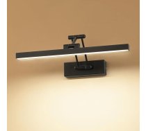 LED spoguļlampa vannas istabai 40 cm, rotācijas spoguļlampa IP44, gaisma vannas istabai 12 W 960 LM, LED apgaismojums, neitrāli balta 4000 K, melna
