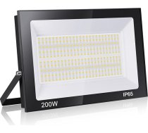 200 W āra LED prožektors, 20000 lm, IP65 ūdensizturīgs, silti balts LED prožektors, prožektors dārzam, darbnīcai, pagalmam un garāžai