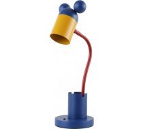 GTV - galda lampa pelei - Maks. 250 V, 50/60 Hz, 1 x E27, maks. 25 W, diametrs 8 cm, IP20, tumši zils/dzeltens - Bērnu galda lampa Galda lampa Gaismas lampas bērniem
