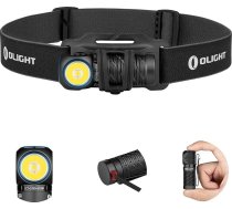 OLIGHT Perun 2 Mini LED lukturis, 1100 lūmenu, 150 metru, USB uzlādējams EDC lukturis ar sarkanu gaismu, 5 gaismas režīmi, ūdensizturīgs lukturis ar galvas lentu kempingam, ārkārtas situācijām, melns