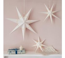 Lights4fun 3 LED zvaigžņu komplekts Papīra saliekamā zvaigzne Ziemassvētku rotājumi Iekštelpu baterijas darbināms taimeris Ziemassvētku zvaigzne Gaismas zvaigznes Bērnu istabas logu rotājumi Ziemassvētku logu apgaismojums LED