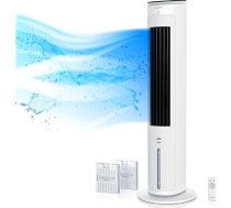 Brandson - gaisa dzesētājs ar ūdens dzesēšanu - iztvaikošanas dzesētājs 2026. gada balvas ieguvējs - ventilators ar torni - mobila gaisa kondicionēšana bez izplūdes šļūtenes - 5 in 1 - kluss - 4,7 l ūdens tvertne
