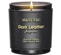 M&SENSE Tobacco Leather Berries aromātiskās sveces stiklā, sojas vasks, 283 g (42 stundas), vīriešu dāvana viesistabai/guļamistabai, Dāvanas vīriešiem