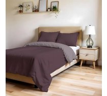 Segas pārvalka komplekts lielai vienvietīgai gultai (aptuveni 1,5 gulta), dubultā virsma, ZOE gultas veļas komplekts ar segas pārvalku 200 x 200 cm ar aploksni 50 cm + 2 spilvendrānas 50 x 80 cm, vīna sarkans/ tumši rozā krāsā