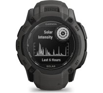 Garmin Instinct 2 x Solar 50 mm GPS viedpulkstenis ar neierobežotu akumulatora darbības laiku viedpulksteņa režīmā, vairāk nekā 40 sporta lietotnēm, viedajiem paziņojumiem, GarminPay, treniņu statusu, fitnesa vecumu un miega analīzi