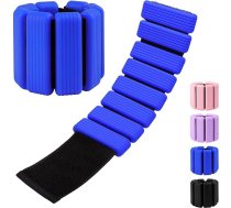 Svara diski kājām un rokām – regulējami svara diski kājām – 2 gab. komplekts (1 kg pāris, 0,5 kg katrs) | Silikona svara diski plaukstām sievietēm | Joga, pilates, dejas, barre, skriešana, peldēšana, kardio