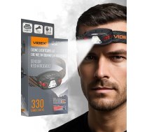 Videx galvas lukturis ar LED un uzlādējamu akumulatoru | Piederumi kempingam un pārgājieniem | Skriešanas lukturis ar USB-C uzlādi | Skriešanas lukturis ar akumulatoru un sarkanu gaismu skriešanai | VLF-H015 330 lm 5000 K