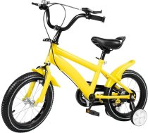 Bērnu velosipēds, 14 collu bērnu velosipēds ar atbalsta riteņiem, sportiski bērnu velosipēdi āra aktivitātēm, sarkans velosipēds meitenēm un zēniem vecumā no 3 līdz 8 gadiem un vecākiem