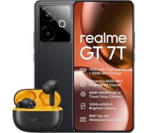 realme GT 7T IceSense Black AMZ versija ar lādētāju + T200 Lite 256GB 12GB