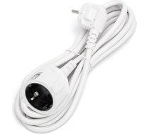 Strāvas kabelis 3 metri 16A 250V~2P+E Pagarināšanas kabelis H05VV-F 3G1,5 mm² - pagarinātājs Schucko / pagarinātāja kontaktdakša balta (3 m)