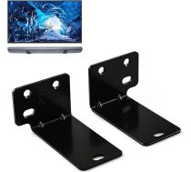 Alyphyly Universāls sienas stiprinājums ar aparatūras komplektu, Soundbar stiprinājums, saderīgs ar lielāko daļu skaņu bāru, mājas kinozāles sistēmām, sienas stiprinājumi, melns