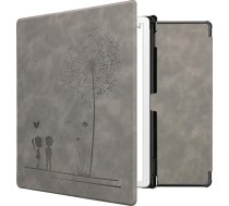 kwmobile Korpuss saderīgs ar Amazon Kindle Scribe 11 Inch (2025) - Mākslīgās ādas vāciņš - Dandelion Love Grey