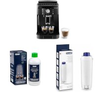 De'Longhi Magnifica S ECAM11.112.B Pilnībā automātisks kafijas automāts ar piena putu sprauslu + oriģinālais EcoDecalk DLSC 500 ūdens atkaļķošanas filtrs DLSC002