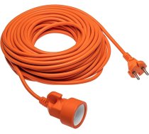 GTV Orange 30 m kvalitatīvs gumijas pagarinātājs Dārza pagarinātājs 2 x 1,0 mm², maks. 10 A, universāla kontaktdakša, izturīgs pret laikapstākļiem, ideāli piemērots lietošanai ārā, dārzā
