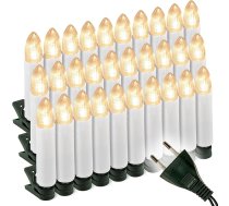 30 LED virtenes Ziemassvētku eglīšu gaismu komplekts iekštelpu eglīšu svecēm Xmas