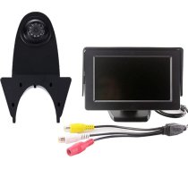 【Parķēšanas kameras komplekts】4.3'' collu TFT LCD ekrāns Auto monitora + HD IR nakts redzamības bremžu gaismas atpakaļskata kamera atpakaļgaitas kamera Mercedes Benz Sprinter Citroen Dacia Fiat Ford Ford Opel Peugeot Renault Renault VW
