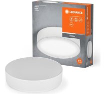 LEDVANCE Orbis Paris griestu gaismeklis, 400 mm, balts, 2 x E27 pamatne, var aprīkot ar viedo lampu, augstas kvalitātes, moderns dizains, ar auduma abažūru, piemērots lietošanai iekštelpās, apaļš, IP20 aizsardzības klase