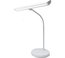 Infitronic LED klavierlampa - 18 LED silti baltas krāsas, nepārtraukti regulējama ar skārienjūtīgu sensoru - elastīga lampa ar USB uzlādes funkciju viedtālrunim un planšetdatoram - komplektā ietilpst 12 V barošanas avots, melna krāsa