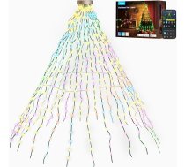 Govee Ziemassvētku eglīšu pasaku gaismas, viedās 480 LED RGBIC Ziemassvētku lampas, 2 m x 24 string Lights iekštelpās, 60+ skatuves režīmi svētku dekorēšanai, saderīgas ar Alexa, zaļa stieple