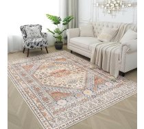 Xfrog Paklājs Dzīvojamā istaba Mazgājami paklāji Teritorija Īsa pile Vintage paklājs Guļamistaba Oranžs 200 x 300 cm