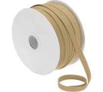 PATIKIL kokvilnas sarža lenta 6 mm (1/4 collas), 50 jardi, 100% kokvilnas diagonālā lenta, haki krāsā, paredzēta dāvanu iesaiņošanai, šūšanai un dekorēšanai