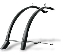 SKS Germany Velo 42 Urban 28 collu dubļu sargu komplekts, ieskaitot atbalstus ar ESC drošības sistēmu (velosipēdu piederumi ar universālu stiprinājumu, optimāla aizsardzība pret šļakatām, izgatavoti no augstas kvalitātes plastmasas), melnā k