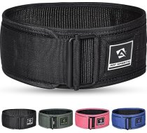 AQF svarcelšanas josta, 4 collas/10,2 cm, ar automātisko fiksatoru, neilona josta, funkcionālā treniņa, kultūrisms un fitnesa josta spēka treniņiem, spēka trīscīņai, svarcelšanai, muguras atbalstam vīriešiem un sievietēm