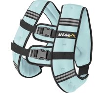 APEXUP svara veste vīriešiem ar 5 lb/10 lb/15 lb/20 lb/25 lb/30 lb svaru un atstarojošām strīpām, svara veste sievietēm, trenažieris spēka treniņiem un skriešanai