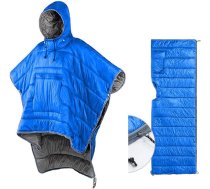 Guļammaiss-kapuce Ziemas kempinga pončo Pārnēsājama sega ar kapuci Lazy Quilt atpūtas sega Siltā jaka vīriešiem un sievietēm