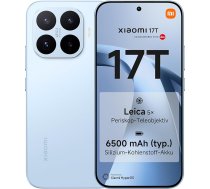XIAOMI 17T Smartphone 12GB+512GB- Handy mit Android, 6,59 Zoll 120Hz Eye-Care Display, 6500mAh Silizium-Kohlenstoff-Akku, Leica 5X Telekamera, 67W HyperCharge, Blau, 3 gadu garantija no ražotāja