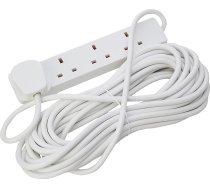 PRO ELEC PELB1906 4 virzienu pagarinātājs, 10 m, balts
