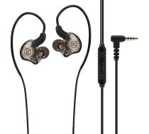 GEEKRIA Gaming-Kopfhörer mit Mikrofon, 3,5 mm verkabelte Ohrhörer, 10 mm Treiber, tiefer Bass, Stereo-In-Ear-Kopfhörer, saderīgs ar PC, Nintendo Switch, PS5/PS4, Xbox Series X/S/One (Schwarz/1,2 m)
