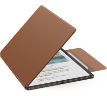 MoKo magnētiskais futrālis jaunajam 11 collu Kindle Scribe 2025 (3. paaudzes) un Kindle Scribe Colorsoft 2025 (1. paaudzes) - plāns Folio Premium PU ādas vāciņš ar pildspalvas aizdari un automātisku miega modināšanu, brūns