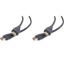 Sky Vision BL-HD 50 HDMI 2.0 kabelis, HDR10 un Dolby Atmos-fähig, 4K / 2K bei 60Hz, Full-HD bei 120Hz, ARC-fähig für Soundbars und AV-Receiver, 5 metru HDMI kabelis datoram, skaņu pultiem, skaņu pultiem, utt.