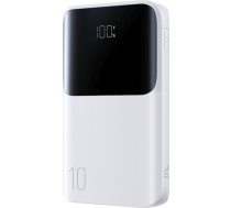 Powerbank 10000mAh 22,5W USB-A USB-C ar displeju JR-QP191 Mini - balts